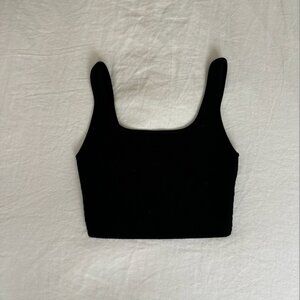 Aritzia Sculpt Knit Squareneck Cropped Tank